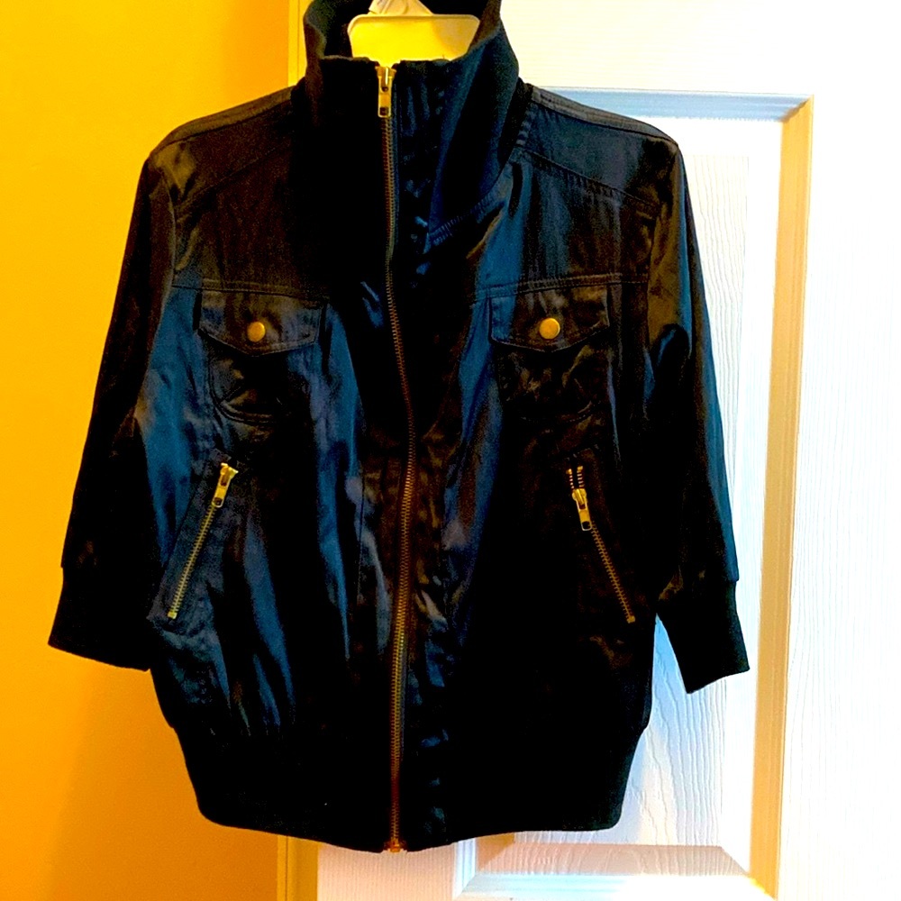NWOT PINKO biker jacket. Front zipper closure. 2 size zipper pockets.